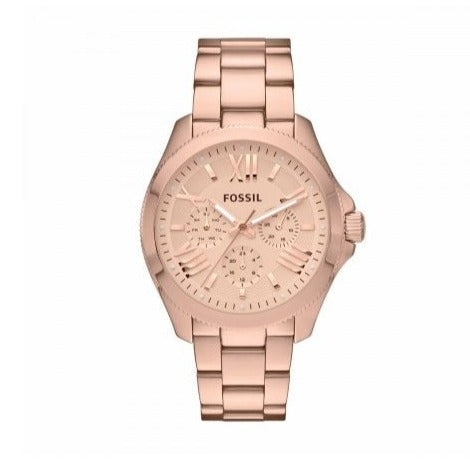 Fossil Cecile Rose Gold Dial Rose Gold Steel Strap Watch for Women - AM4511