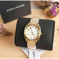 Marc Jacobs Mandy White Dial Gold Stainless Steel Strap Watch for Women - MJ3573