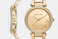 Michael Kors Parker Gold Mother of Pearl Dial Gold Steel Strap Watch for Women - MK6425