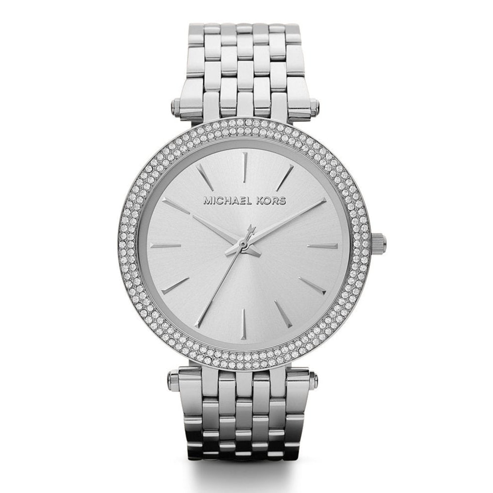 Michael Kors Darci Crystals Silver Dial Silver Steel Strap Watch for Women - MK3429