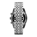 Emporio Armani Tazio Chronograph Team Italia Black Dial Silver Steel Strap Watch For Men - AR5983