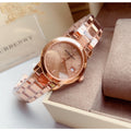 Burberry Heritage Rose Gold Dial Rose Gold Steel Strap Watch for Women - BU9215