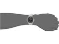 Versace Hellenyium GMT Black Dial Silver Steel Strap Watch for Men - V11020015