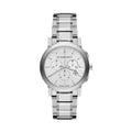 Burberry The City White Dial Silver Steel Strap Watch for Men - BU9750