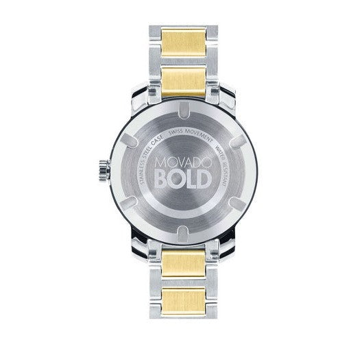 Movado Bold Silver Dial Two Tone Steel Strap Watch For Women - 3600256