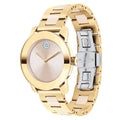 Movado Bold Beige Dial Two Tone Steel Strap Watch For Women - 3600640