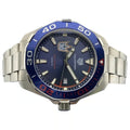 Tag Heuer Aquaracer Henrik Lundqvist Special Edition Blue Dial Silver Steel Strap Watch for Men - WAY101J.BA0746