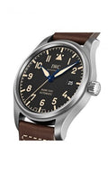 IWC Pilot's Watch Mark XVIII 40mm Black Dial Brown Leather Strap Watch for Men - IW327006