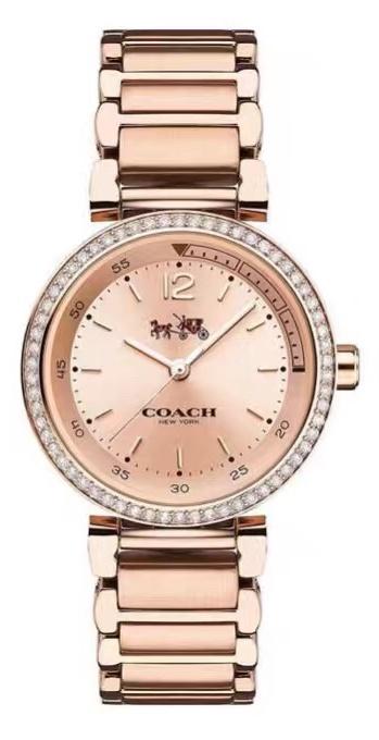 Coach Sports 1942 Rose Gold Dial Rose Gold Steel Strap Watch for Women - 14502200