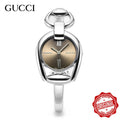 Gucci Horsebit Quartz Brown Dial Silver Steel Strap Watch For Women - YA139501