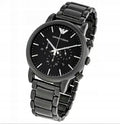 Emporio Armani Luigi Chronograph Black Dial Black Steel Strap Watch For Men - AR1895