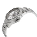 Guess Frontier Diamonds Silver Dial Silver Steel Strap Watch For Women - W1156L1