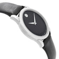 Movado Museum Classic Black Dial Leather Strap 28mm Watch For Women - 0606503