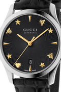 Gucci G Timeless Automatic Black Dial Watch For Women - YA126469