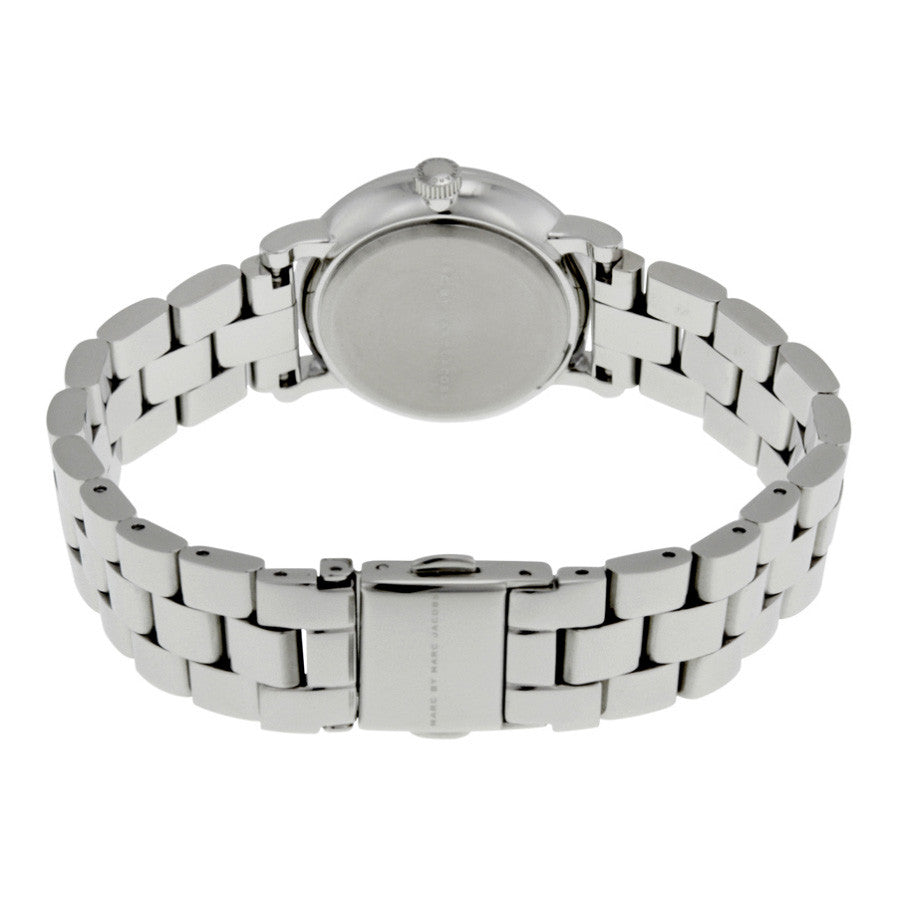 Marc Jacobs Marc Baker White Dial Silver Stainless Steel Strap Watch for Women - MBM3246