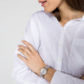 Calvin Klein City White Dial Silver Steel Strap Watch for Women - K2G23146