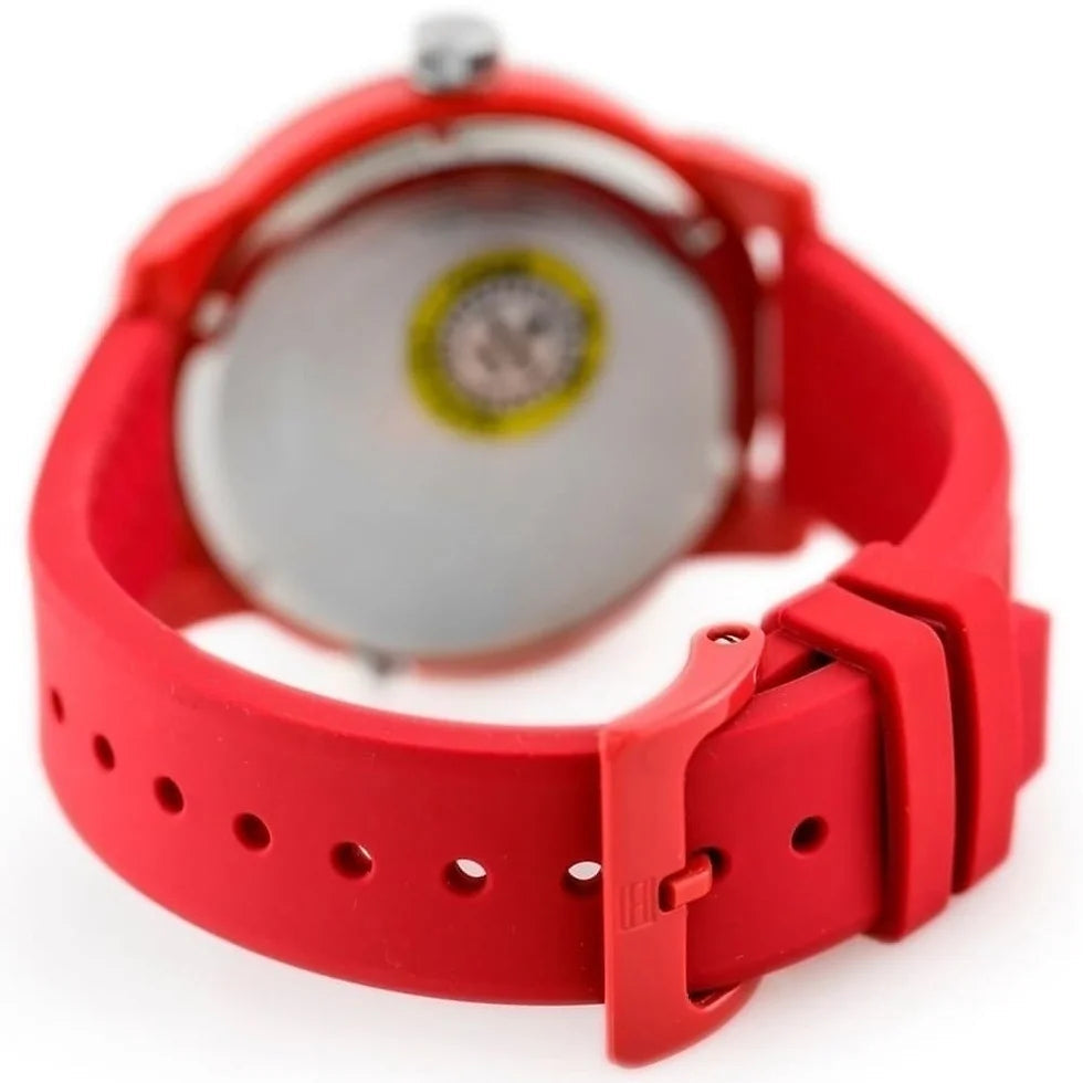 Tommy Hilfiger Denim Quartz Red Dial Red Rubber Strap Watch for Men - 1791323