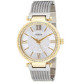 Guess Soho Diamonds Silver Dial Silver Mesh Bracelet Watch for Women - W0638L7