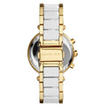 Michael Kors Parker White Dial Two Tone Steel Strap Watch for Women - MK6119