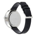 Calvin Klein Full Moon Black Dial Black Leather Strap Watch for Women - K8Y231C1