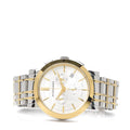 Burberry The City White Dial Two Tone Steel Strap Watch for Men - BU9751