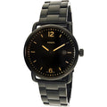 Fossil The Commuter Brown Dial Black Steel Strap Watch for Men - FS5277