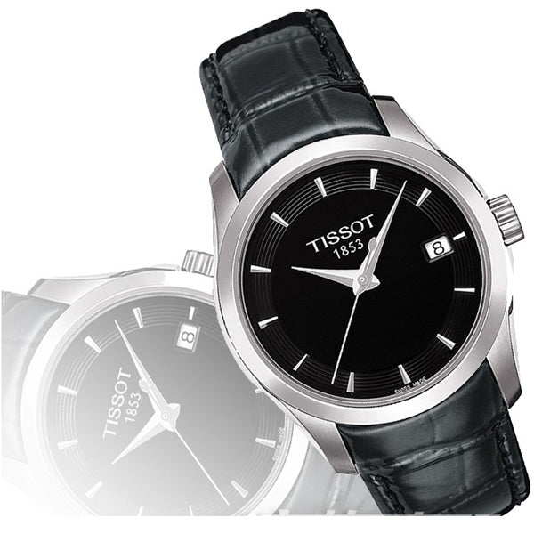 Tissot T Trend Couturier Black Dial Watch For Women - T035.210.16.051.00