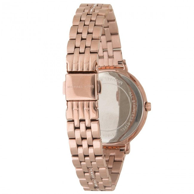 Michael Kors Cinthia Mother of Pearl Dial Gold Steel Strap Watch for Women - MK3643