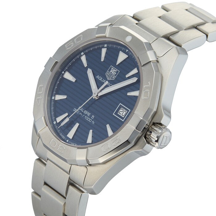 Tag Heuer Aquaracer Automatic 41mm Blue Dial Silver Steel Strap Watch for Men - WAY2112.BA0928