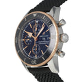 Breitling Superocean Heritage Chronograph 44 Black Dial Black Mesh Bracelet Watch for Men - U13313121B1S1