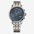 Hugo Boss Jet Chronograph Blue Dial Silver Steel Strap Watch for Men - 1513384