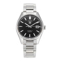 Tag Heuer Carrera Automatic Black Dial Silver Steel Strap Watch for Men - WAR211A.BA0782