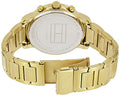 Tommy Hilfiger Claudia White Dial Gold Steel Strap Watch for Women - 1781742