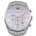 Emporio Armani Sportivo Chronograph Silver Dial Silver Steel Strap Watch For Men - AR5963