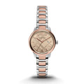 Burberry The Classic Rose Gold Dial Two Tone Stainless Steel Strap Watch for Women - BU10117