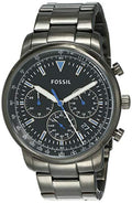 Fossil Goodwin Chronograph Analog Black Dial Black Steel Strap Watch for Men - FS5518