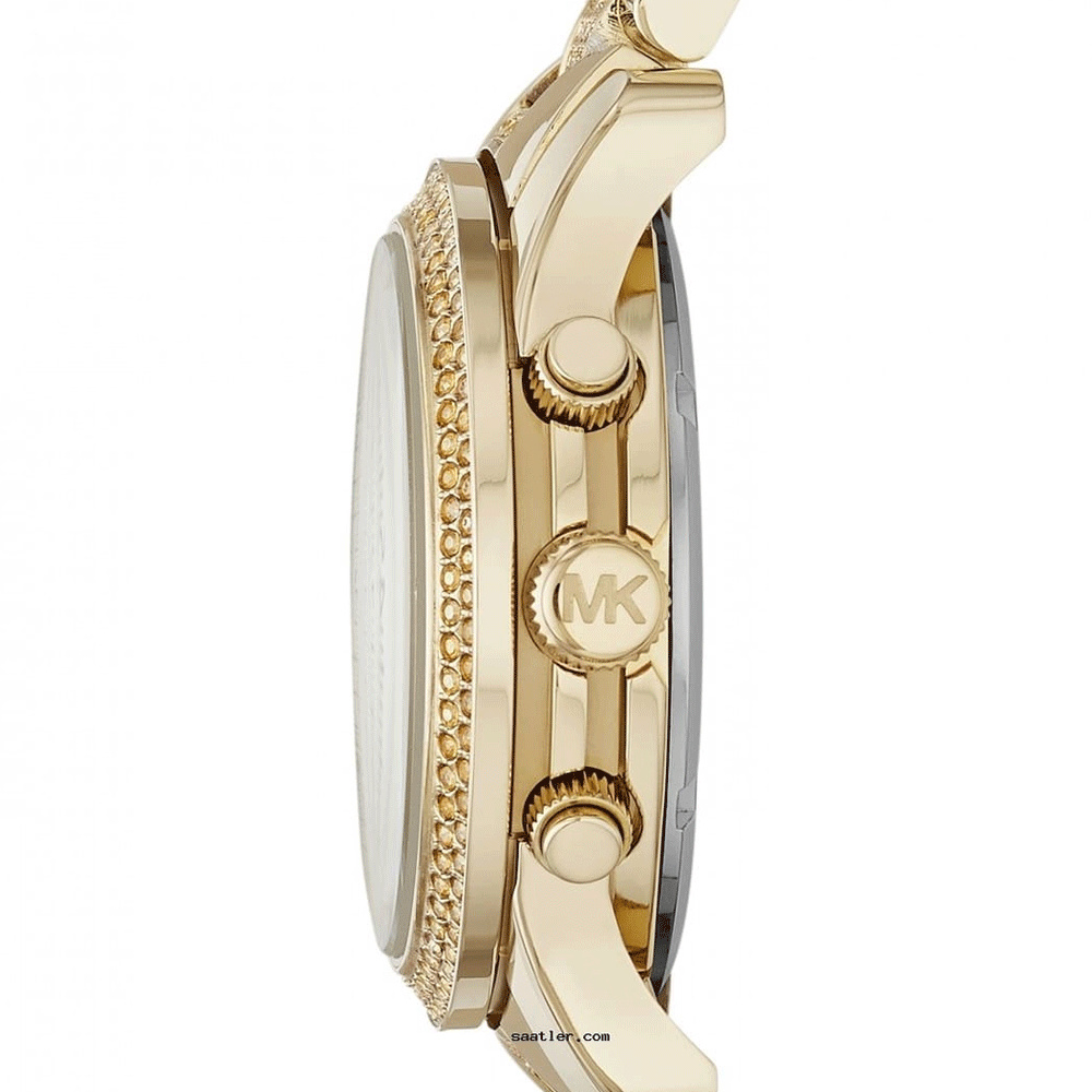 Michael Kors Runway Gold Dial Gold Steel Strap Watch for Women - MK5826