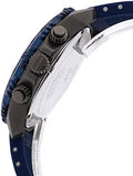 Guess Velocity Blue Dial Blue Rubber Strap Watch for Men - W0599G2