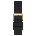 Guess Solstice Green Dial Black Rubber Strap Watch for Women - GW0113L1