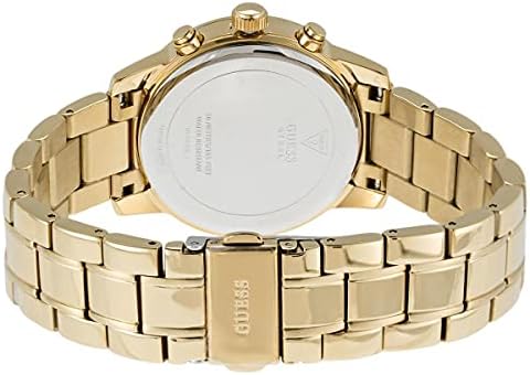 Guess Mini Sunrise Quartz Analog Orange Dial Gold Steel Strap Watch For Women - W0448L7