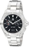 Tag Heuer Aquaracer Quartz Black Dial Silver Steel Strap Watch for Men - WAY111Z.BA0928