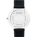 Movado Ultra Slim Black Dial Black Leather Strap Watch For Women - 0607090