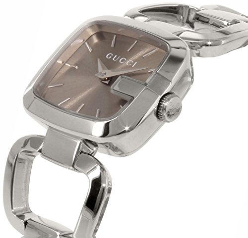 Gucci G Gucci Brown Dial Stainless Steel 24mm Watch For Women - YA125507