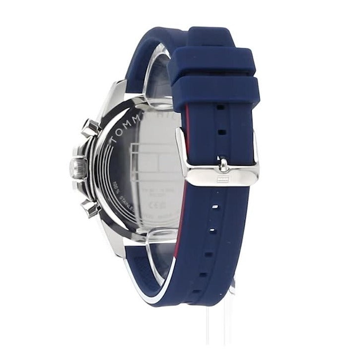 Tommy Hilfiger Mason Blue Dial Blue Rubber Strap Watch for Men - 1791791