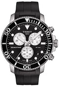 Tissot Seaster 1000 Chronograph Black Dial Black Rubber Strap Watch For Men - T120.417.17.051.00