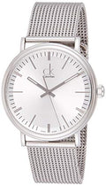 Calvin Klein Surround Silver Dial Silver Mesh Bracelet Watch for Men - K3W21126