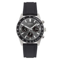 Guess Altitude Chronograph Black Dial Black Rubber Strap Watch for Men - GW0332G1