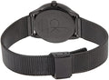 Calvin Klein Minimal Black Dial Black Mesh Bracelet Watch for Men - K3M224B1