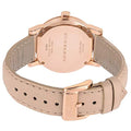 Burberry The City Beige Dial Beige Leather Strap Watch for Women - BU9109