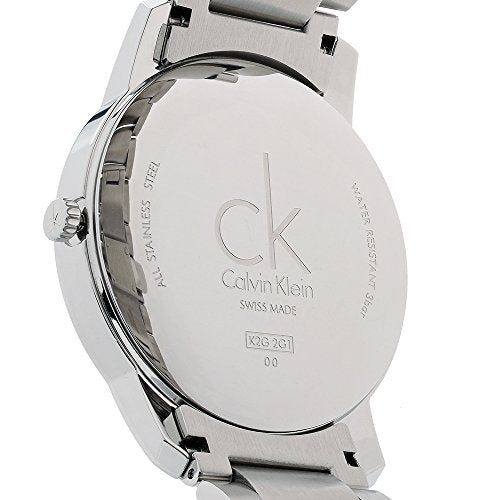 Calvin Klein City Blue Dial Silver Steel Strap Watch for Men - K2G2G14Q